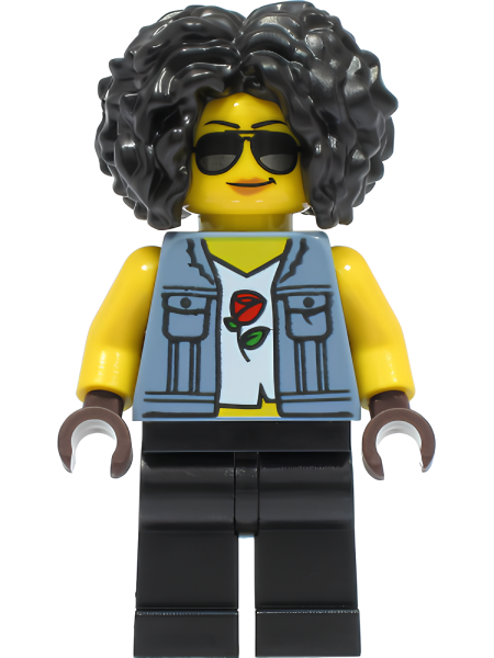 Минифигурка Lego Stuntz Driver - Female, Sand Blue Vest over Rose Shirt cty1330 U